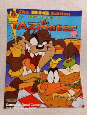 Vintage Looney tunes tazinator the big edition coloring & activity book